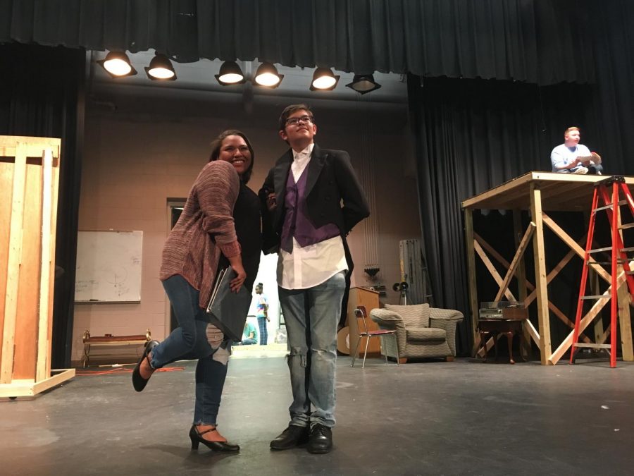 Senior Alena Riley and freshman Sam Nunez play two colorful characters that fall in love, despite their differences.