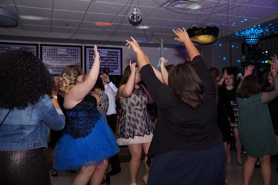 Students dance away the night and leave all worries at the door at courtwarming Feb 10.
