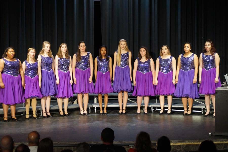 The ladies of Music-N-Motion performed their state pieces for the audience May 1.