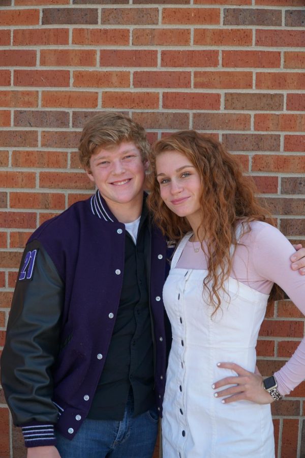 Candidates Wyatt Busick and Kinley Brown.